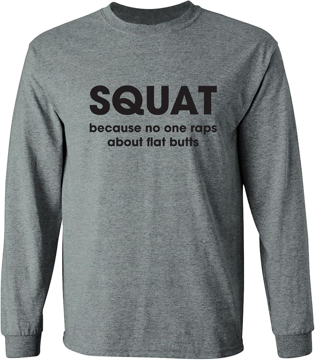 zerogravitee Squat Adult Long Sleeve T-Shirt - Dark Heather
