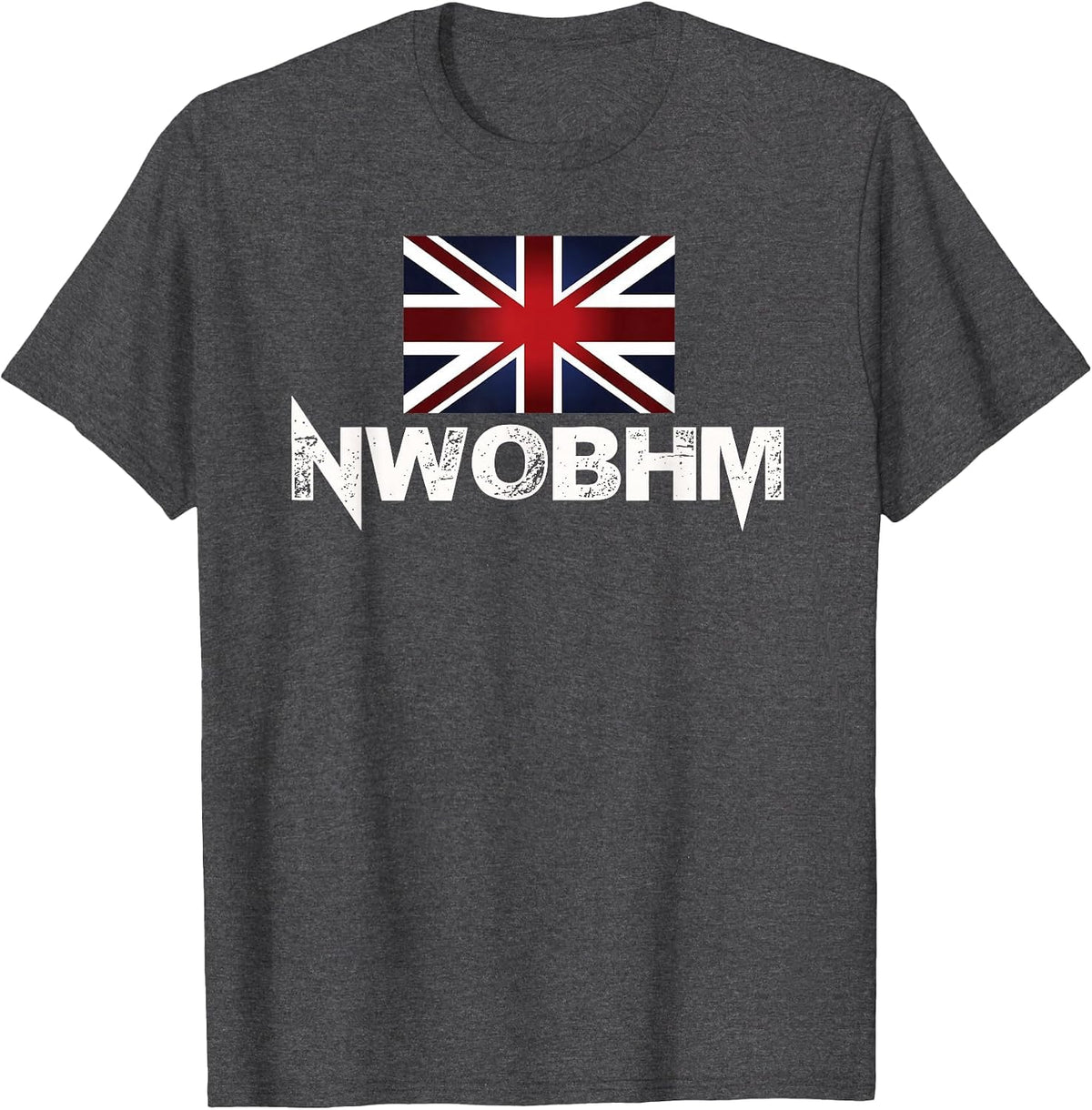 NWOBHM T-Shirt (New Wave of British Heavy Metal) T-Shirt - Dark Heather Grey