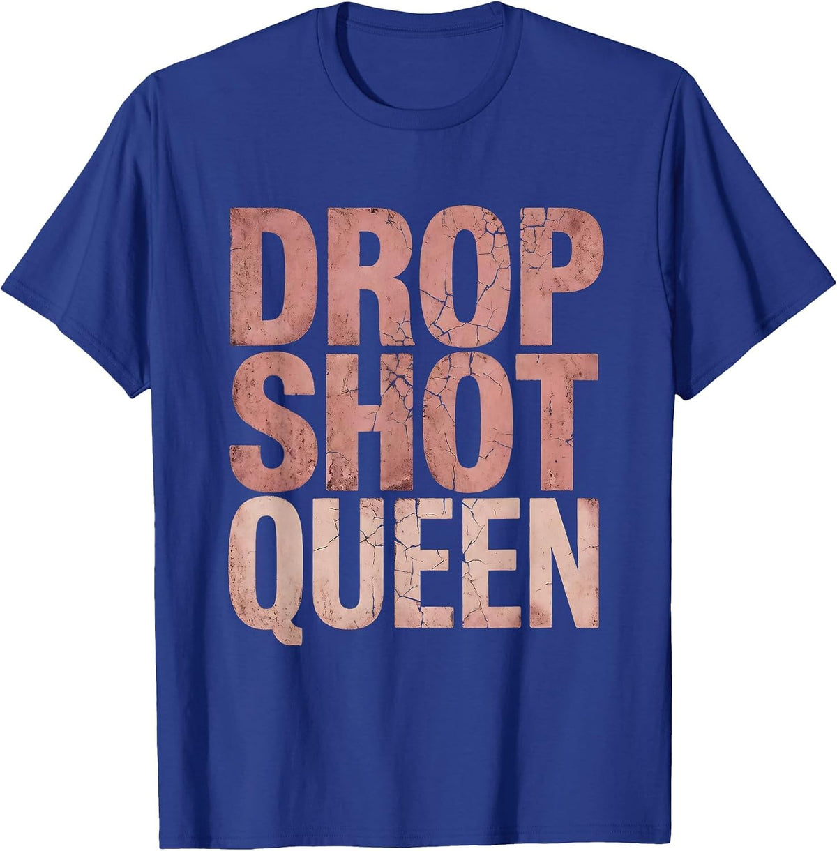 Drop Shot Queen Tennis Design T-Shirt - Royal Blue