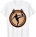 Men's Rugby Conversion Kick at Sunset Graphic T-Shirt - White