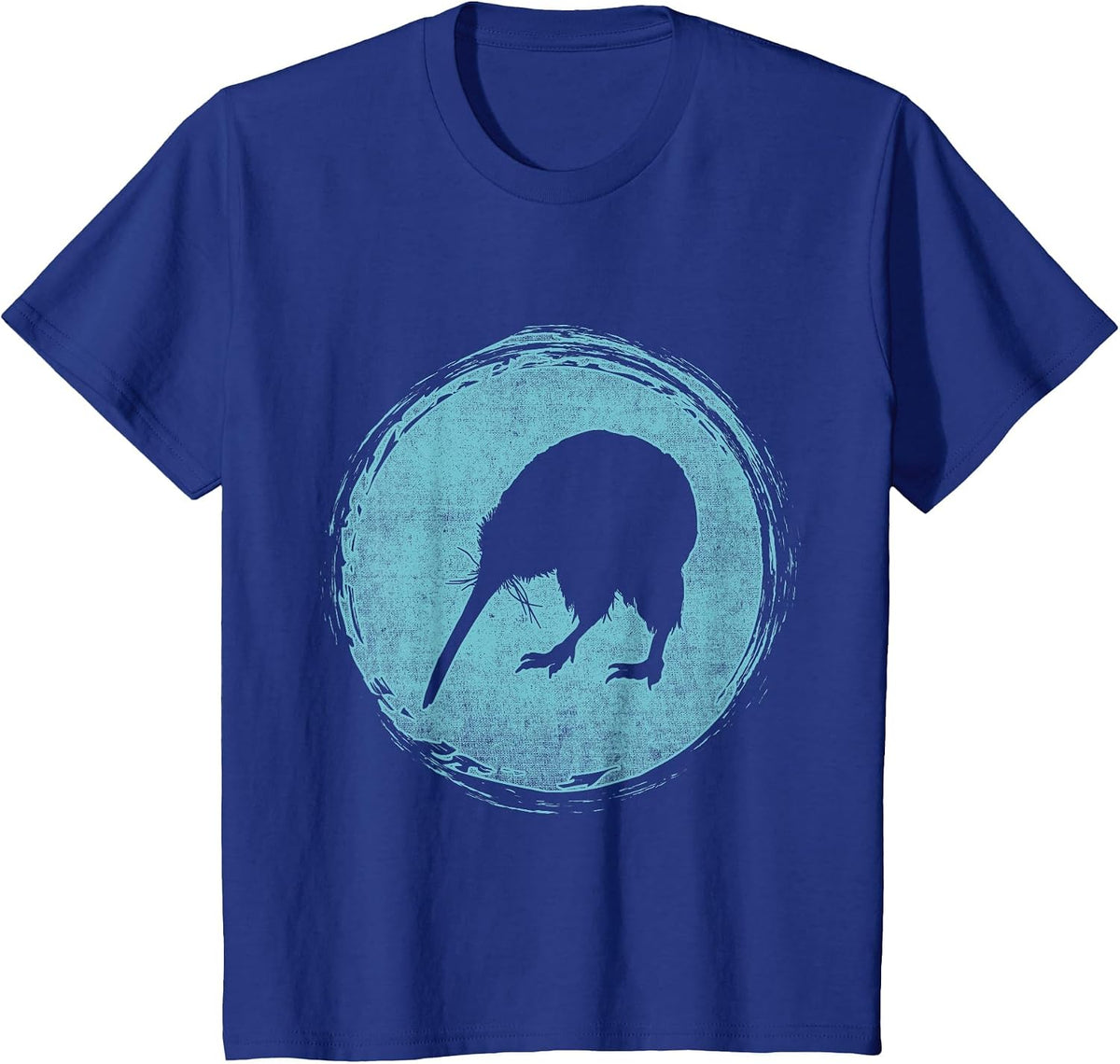 Retro Kiwi New Zealand T-Shirt - Royal Blue