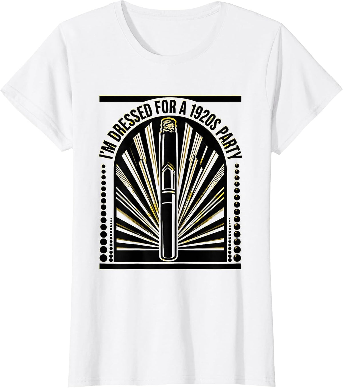 I'm Dressed For A 1920s Party Vintage Roaring Twenties New T-Shirt - White