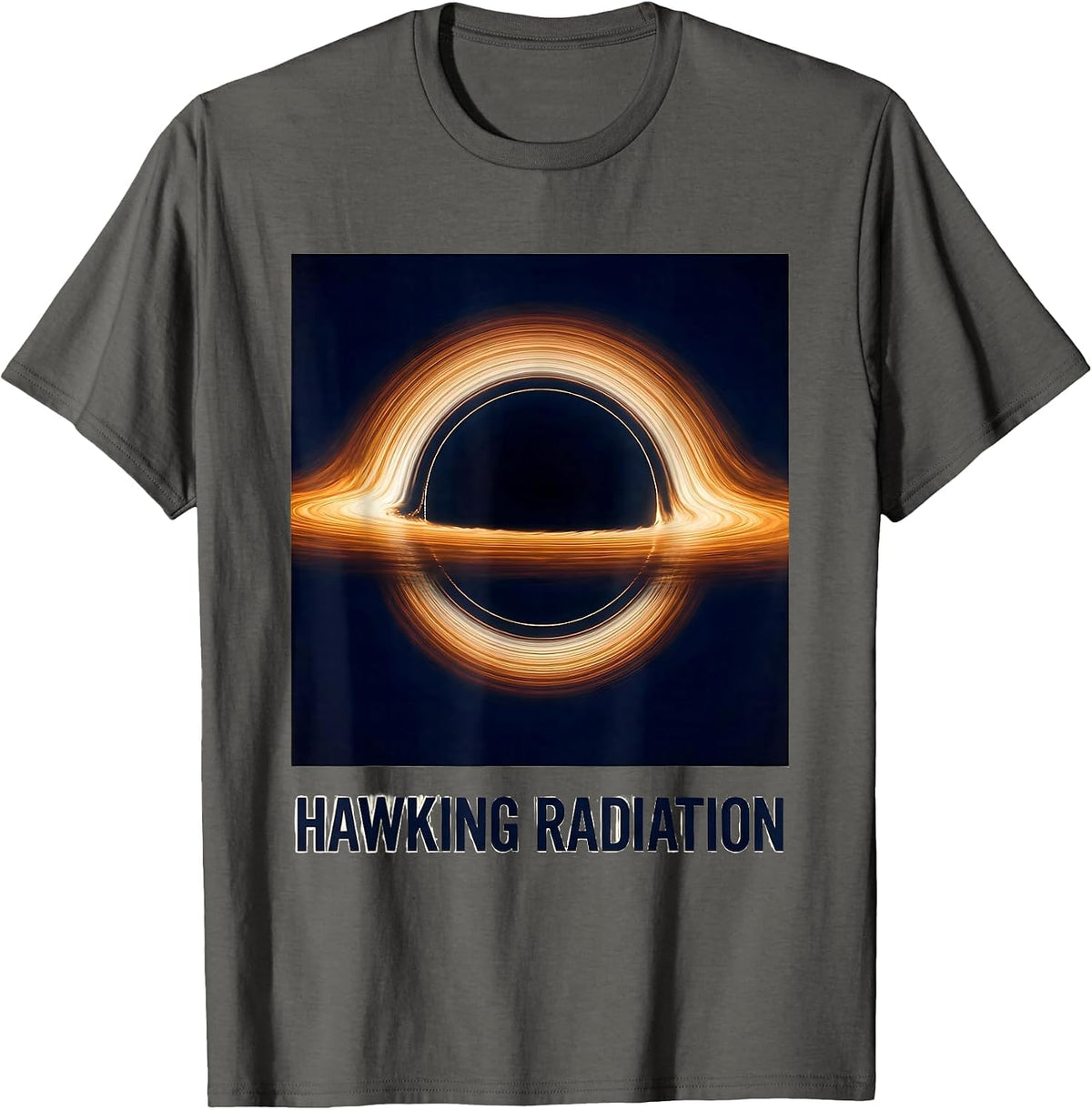 Hawking Radiation Astrophysics Physics Science Nerd T-Shirt - Asphalt Grey