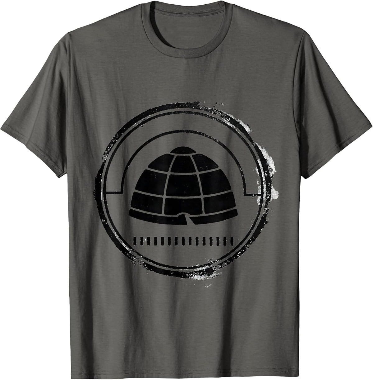 Sea Turtle Seal Ring Rubber Stamp Turtle Lover Humor T-Shirt - Asphalt Grey