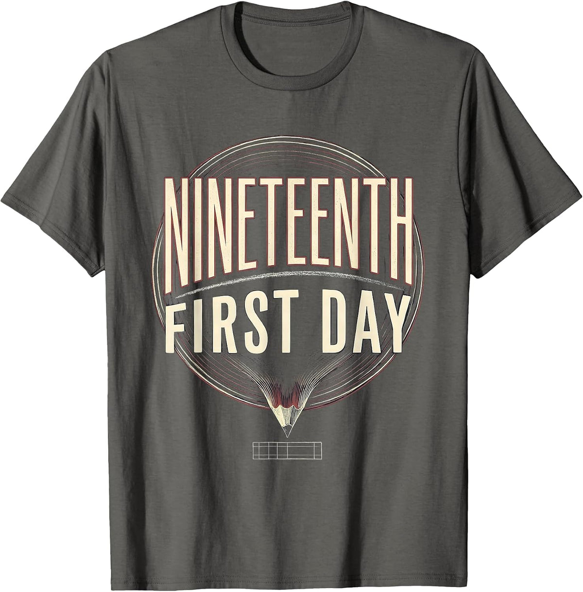 Men's Nineteenth First Day Funny Teacher Back To School First Day T-Shirt - Asphalt Grey