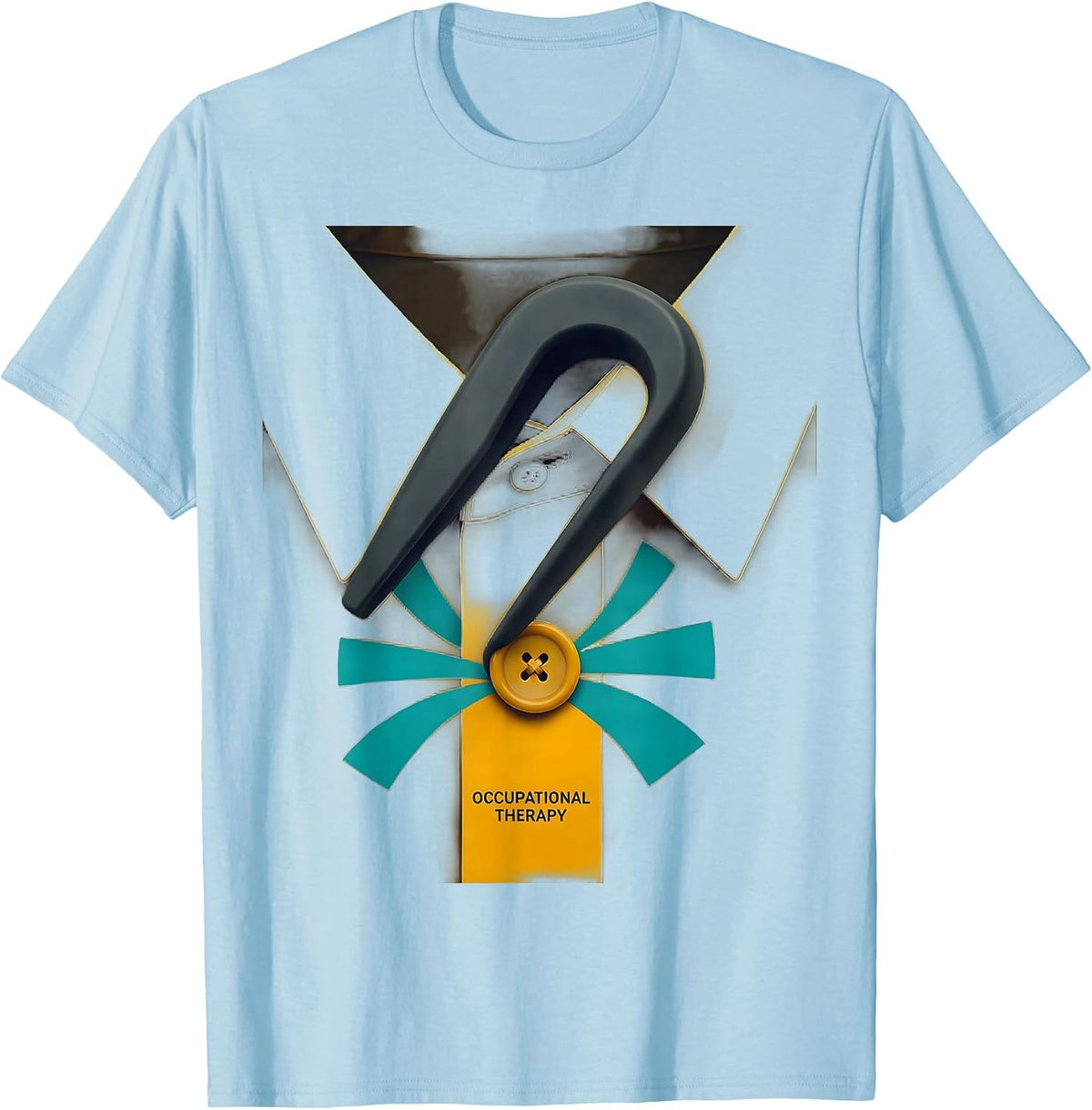 Men's Occupational Therapy Midcentury Modern OT Practitioner Retro T-Shirt - Baby Blue