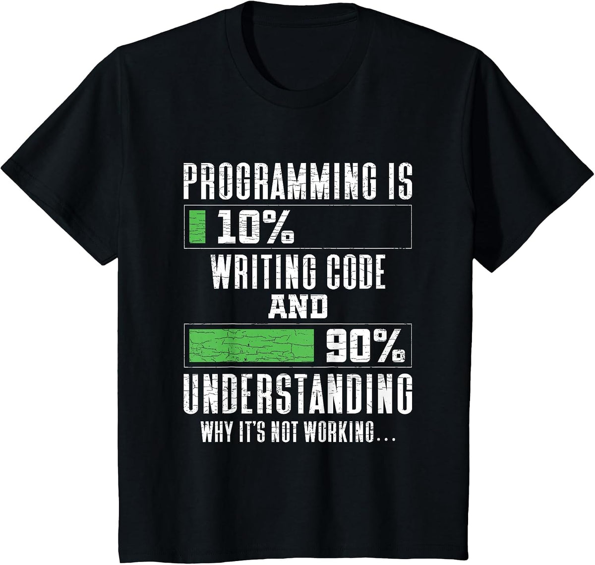 Programming Codeing Coder Programmer T-Shirt - Black
