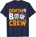 Dental Boo Crew Dentist Assistant Halloween Costume T-Shirt - Navy Blue