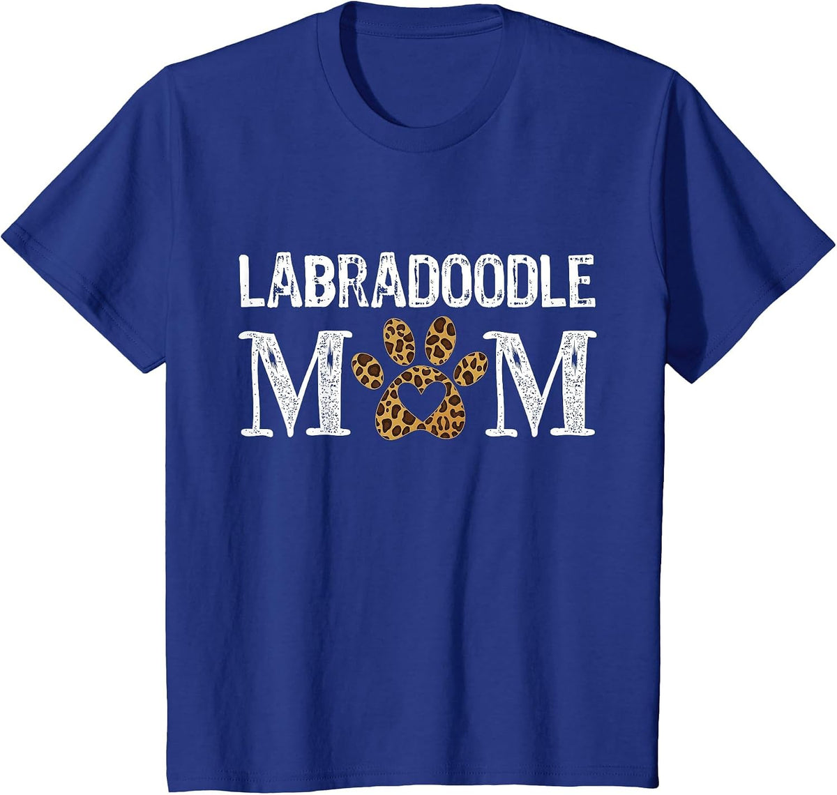Labradoodle Mom Mama Labradoodle Lover Leopard Doodle Mom T-Shirt - Royal Blue