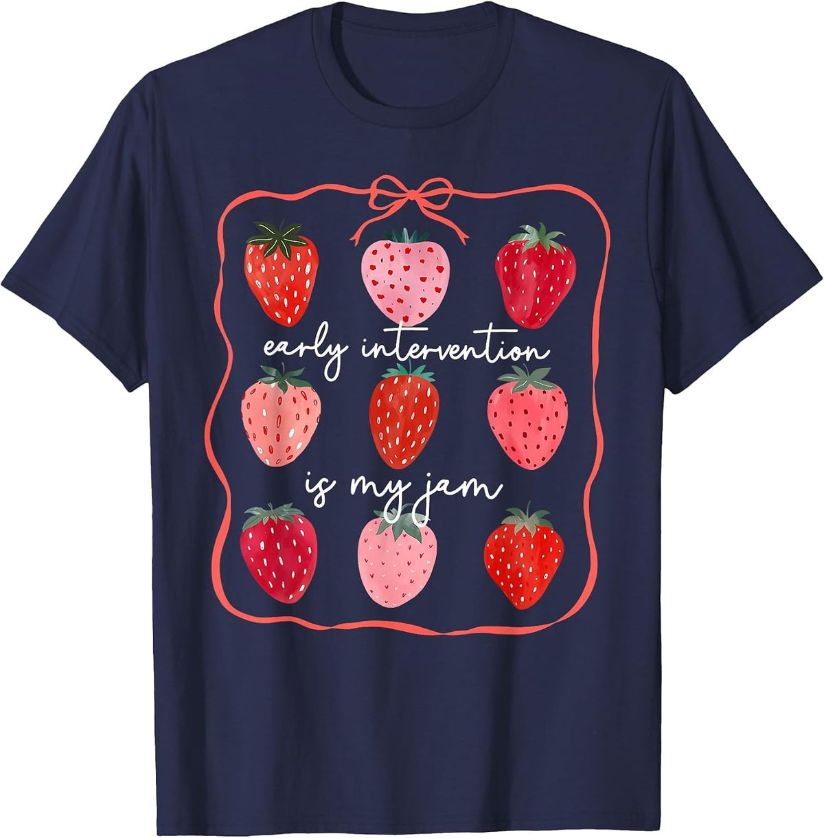 Early Intervention is My Jam Early Intervention Teacher T-Shirt - Navy Blue