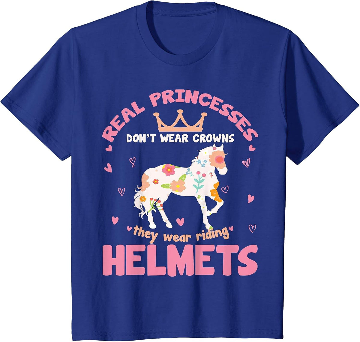 Horse Lover Horse Girl T-Shirt - Royal Blue