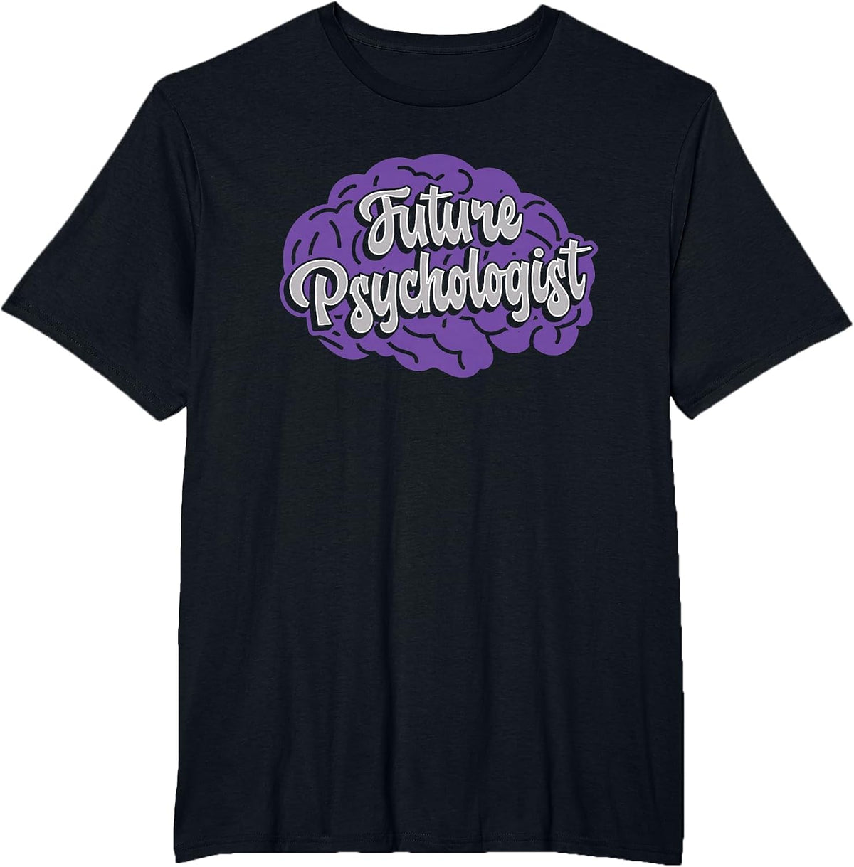 Future Psychologist Psychology Student T-Shirt - Black