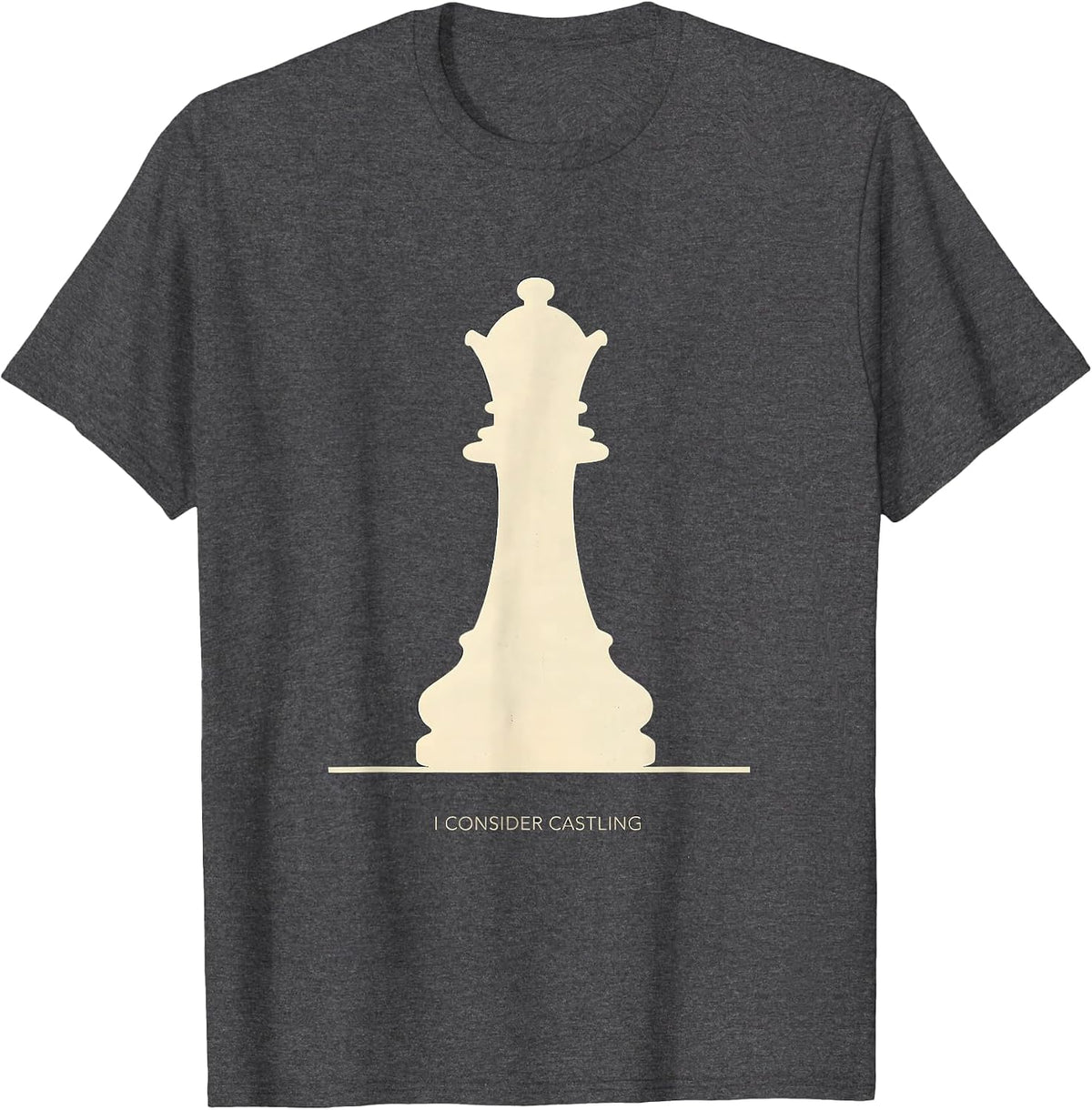 I Consider Castling Vintage Chess Player Humor Gift T-Shirt - Dark Heather Grey