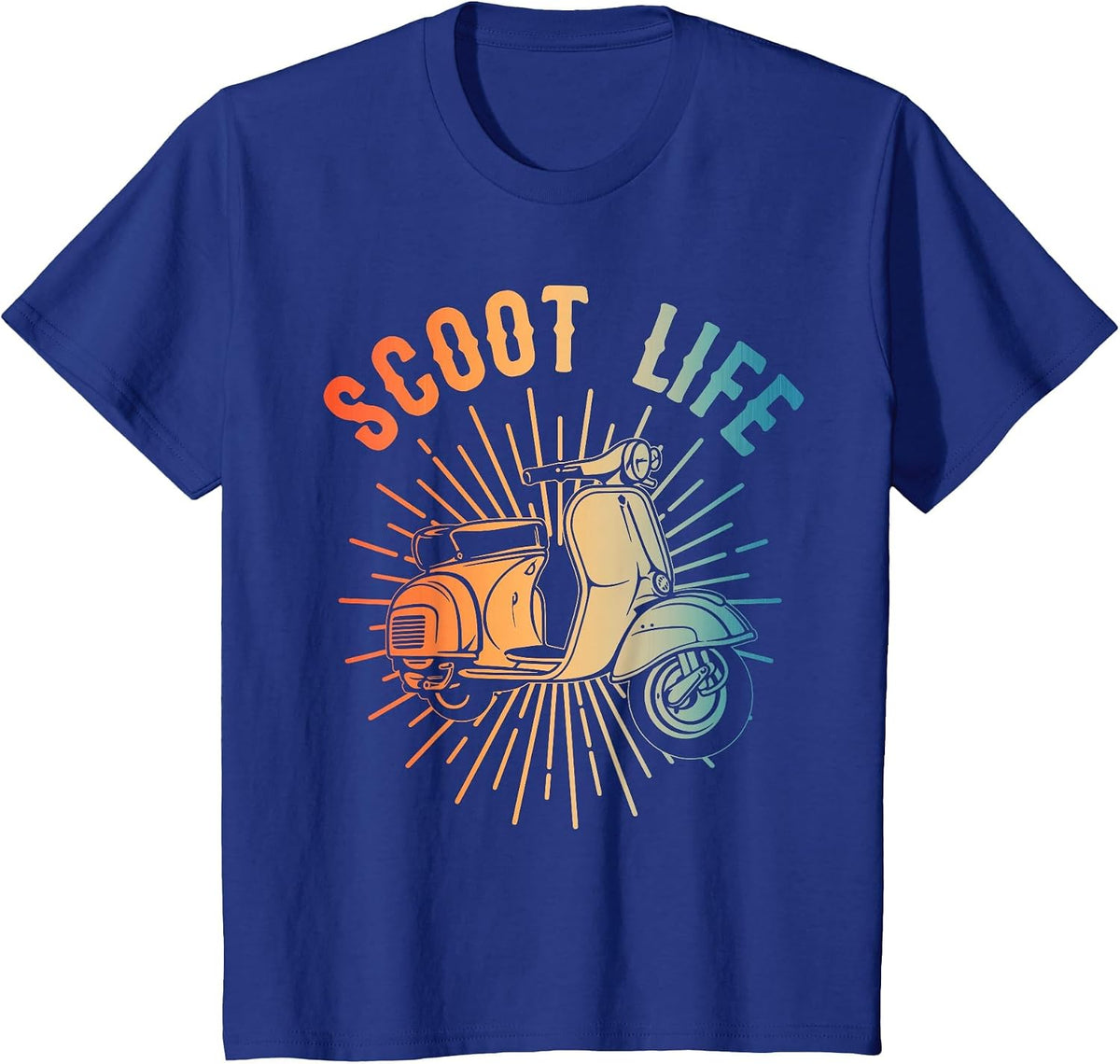 Funny Scooter Art for Men Women Motorcycle Scooter Lover T-Shirt - Royal Blue