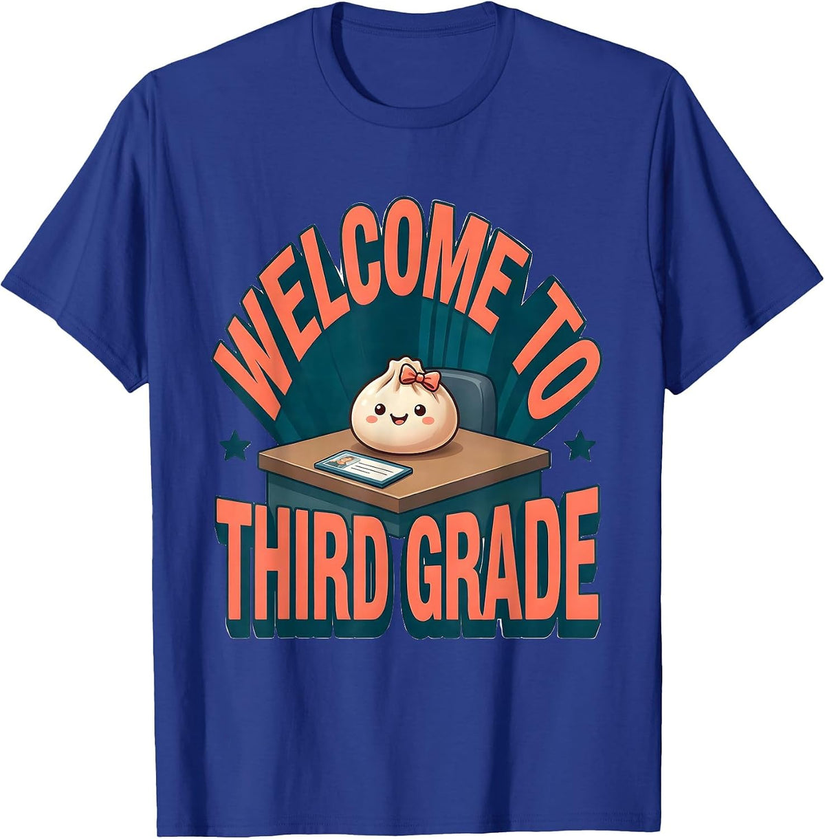Welcome To Third Grade Cute Dumpling Kawaii Back To School T-Shirt - Royal Blue