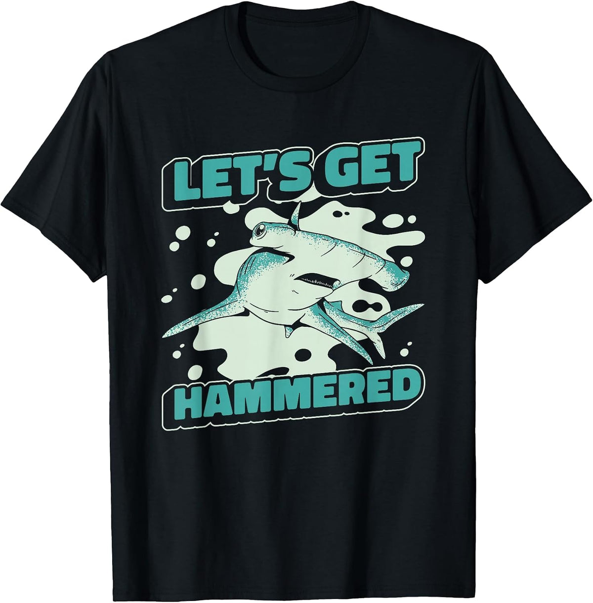 Hammerhead Shark Hammer Fish T-Shirt - Black