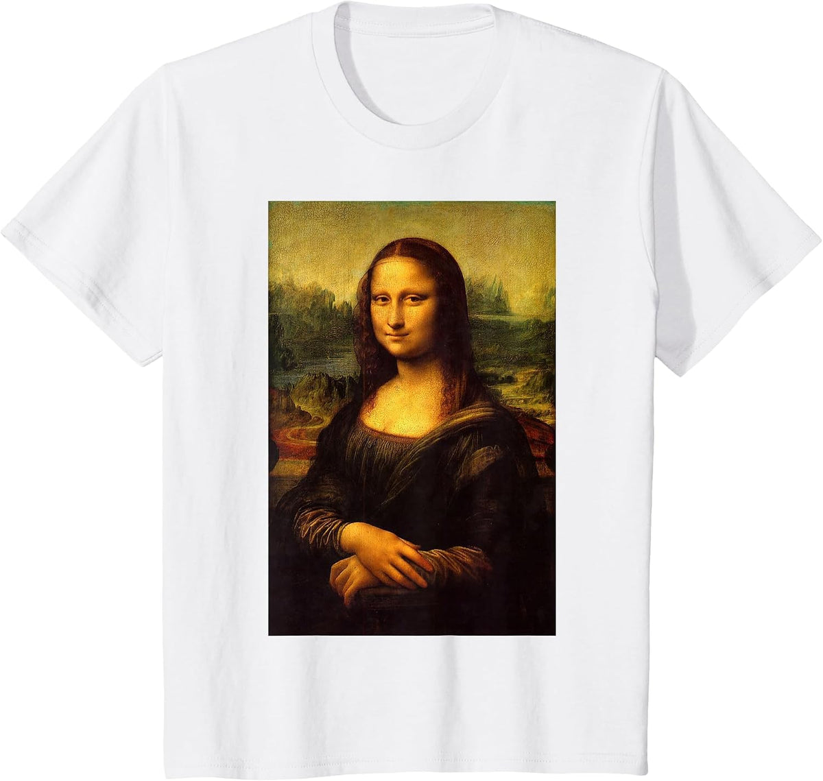 Mona Lisa Leonardo Da Vinci Art History Renaissance Art Tee T-Shirt - White