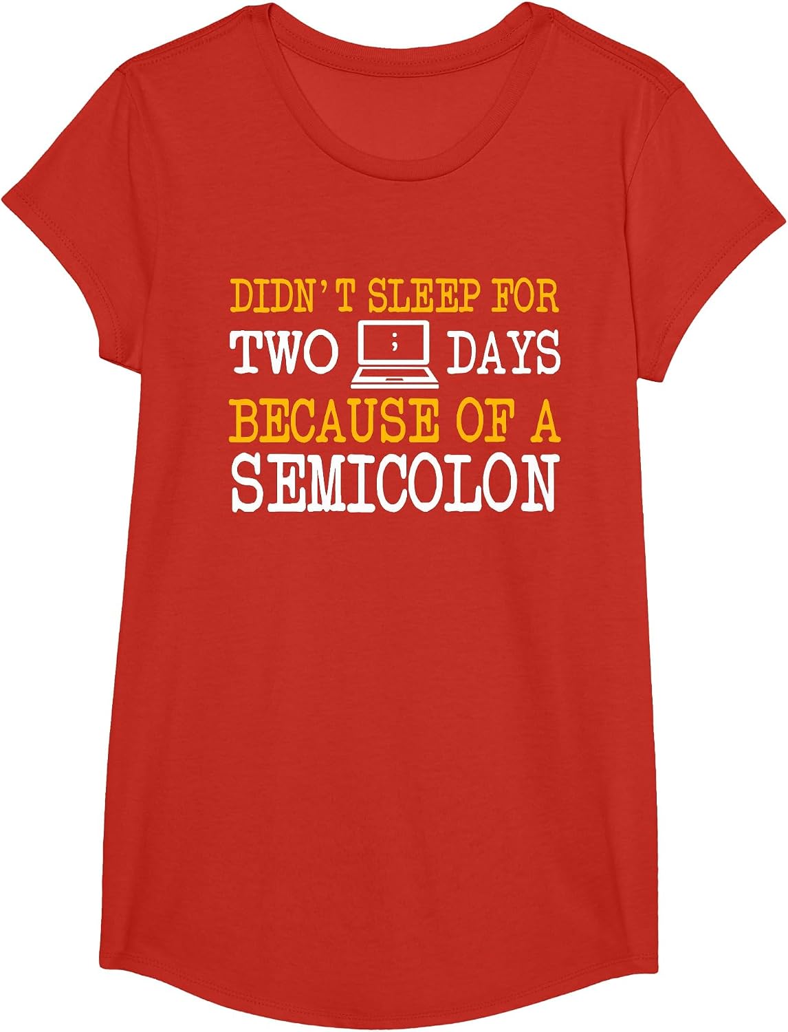Programmer Coder Computer Software Engineer Web Developer T-Shirt - Girls Red