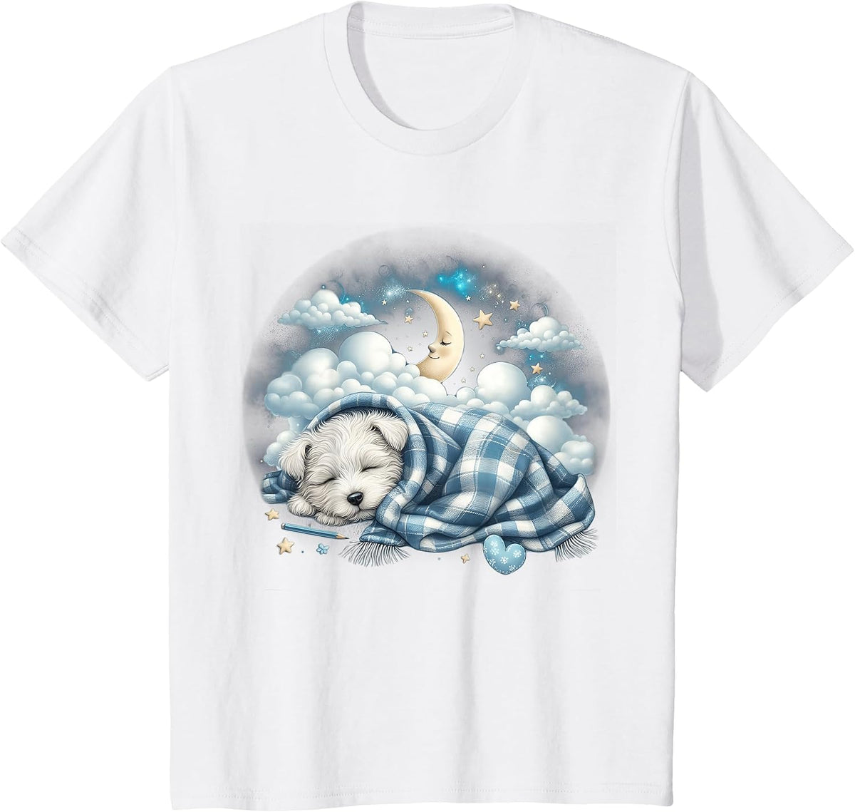 Napping Westie Pajama West Highland White Terrier Sleeping T-Shirt - White