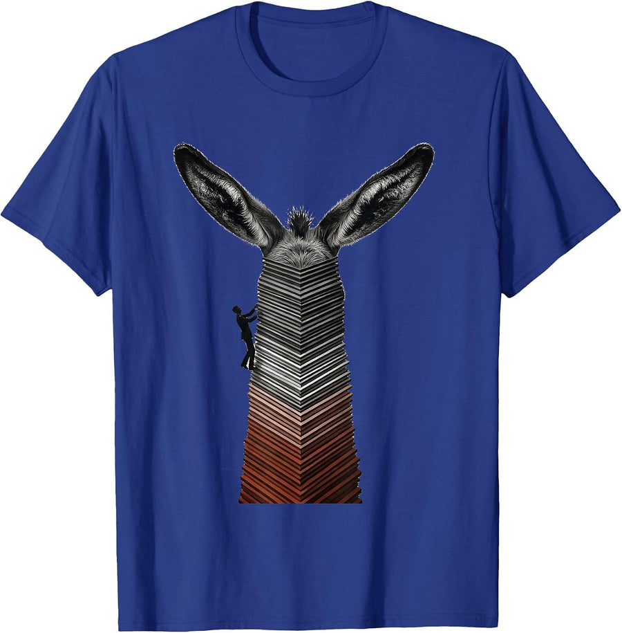 Donkey Keeper Minimalist Farm Animal Humor T-Shirt - Royal Blue