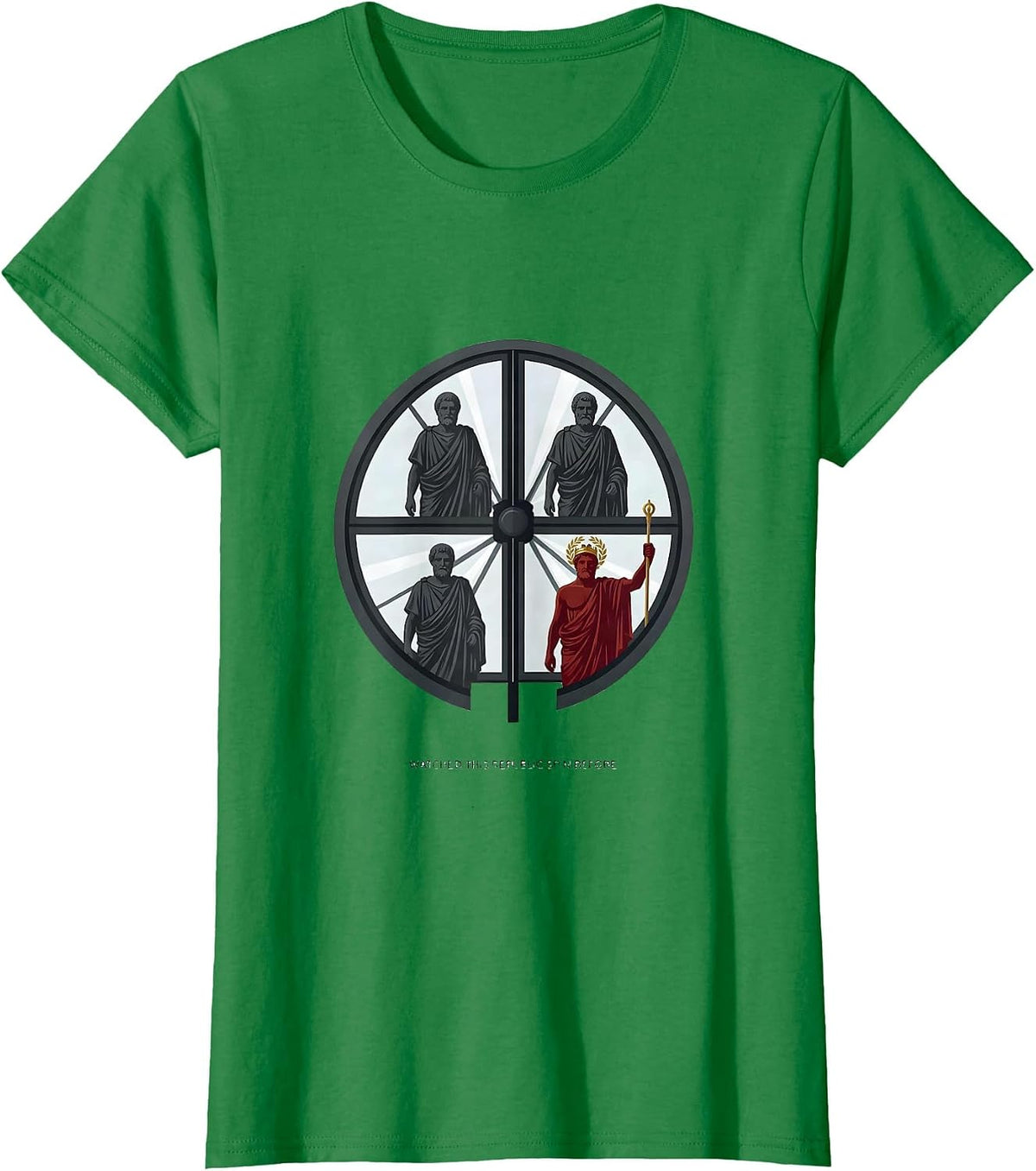 Women's Watched This Republic Spin Before Funny History Buff T-Shirt - Kelly Green