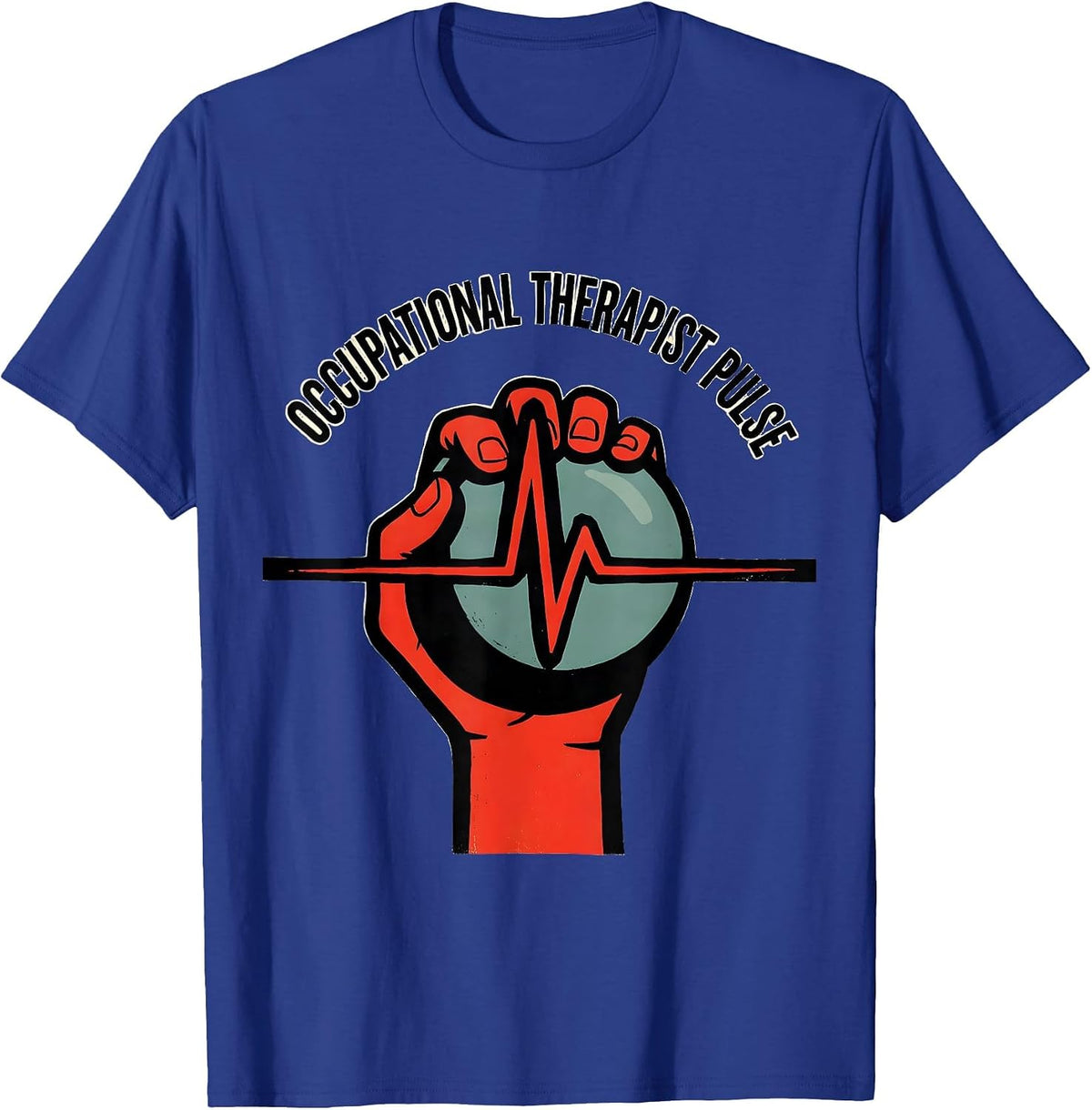 Occupational Therapist Pulse Occupational Pride Healthcare T-Shirt - Royal Blue