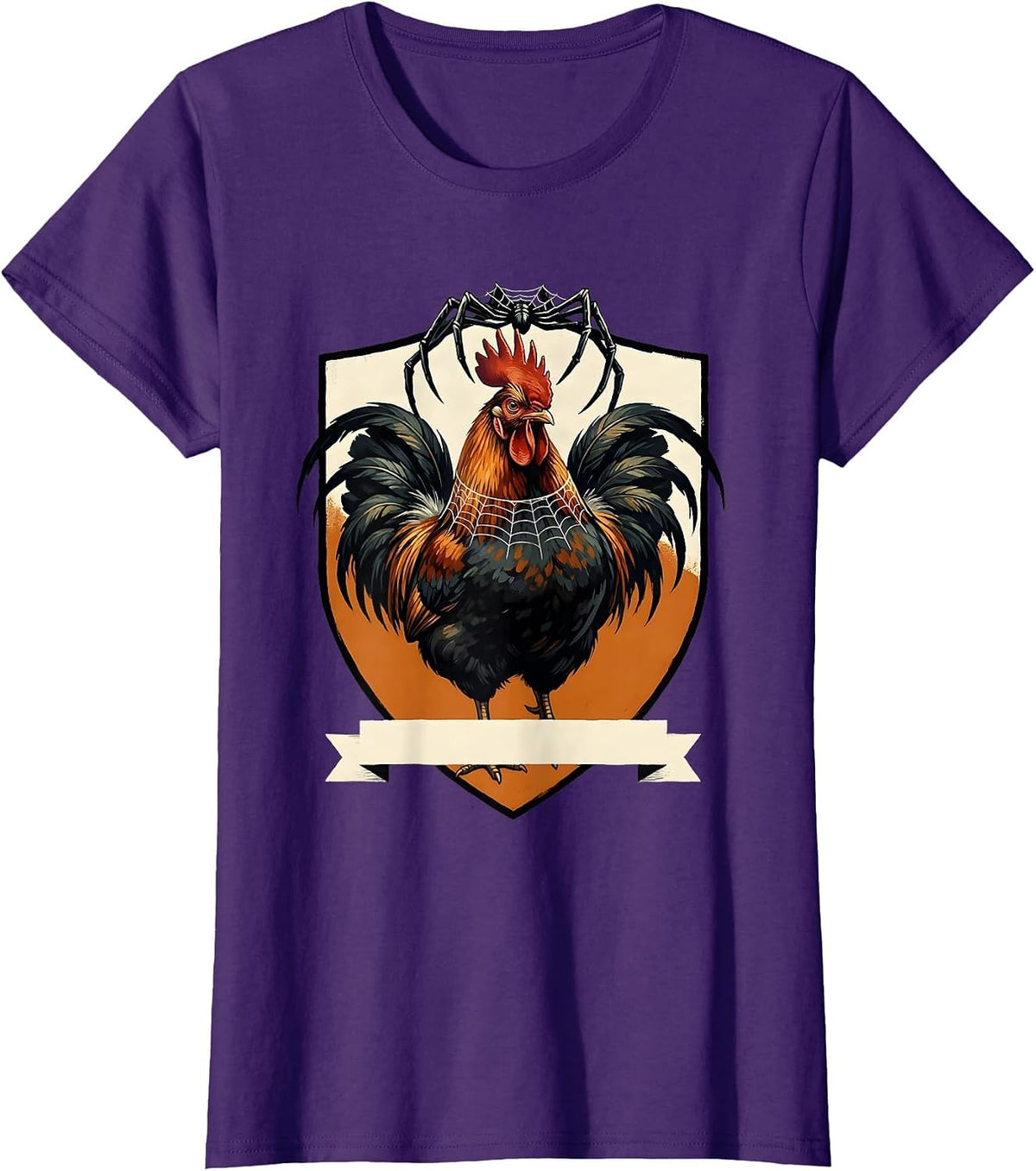 Women's Chicken Halloween Costume Whimsical Farm Chicken Lover T-Shirt - Purple