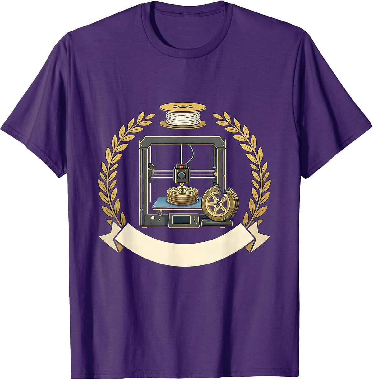 Sealed Printer Badge Funny 3D Printing Hobbyist Gift T-Shirt - Purple