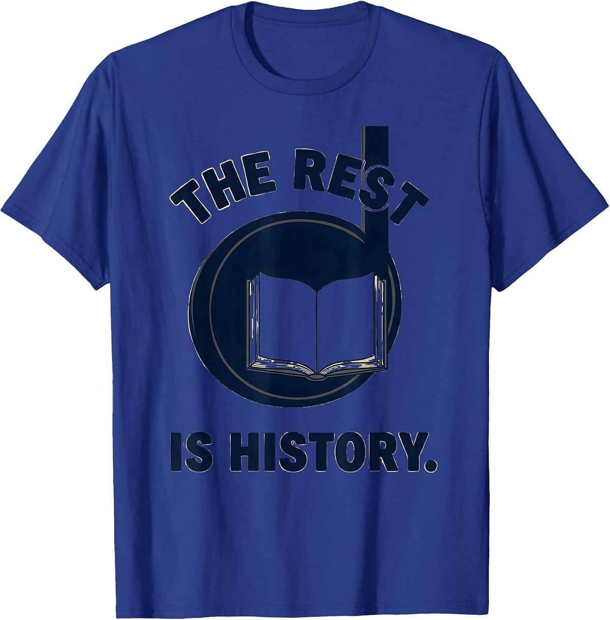 Men's The Rest Is History Distressed Musician Humor Music Lover T-Shirt - Royal Blue