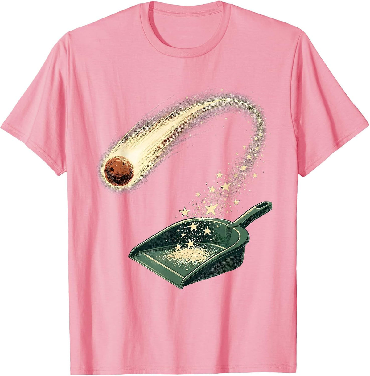 Vintage Comet Retro Astronomy Space Enthusiast T-Shirt - Pink
