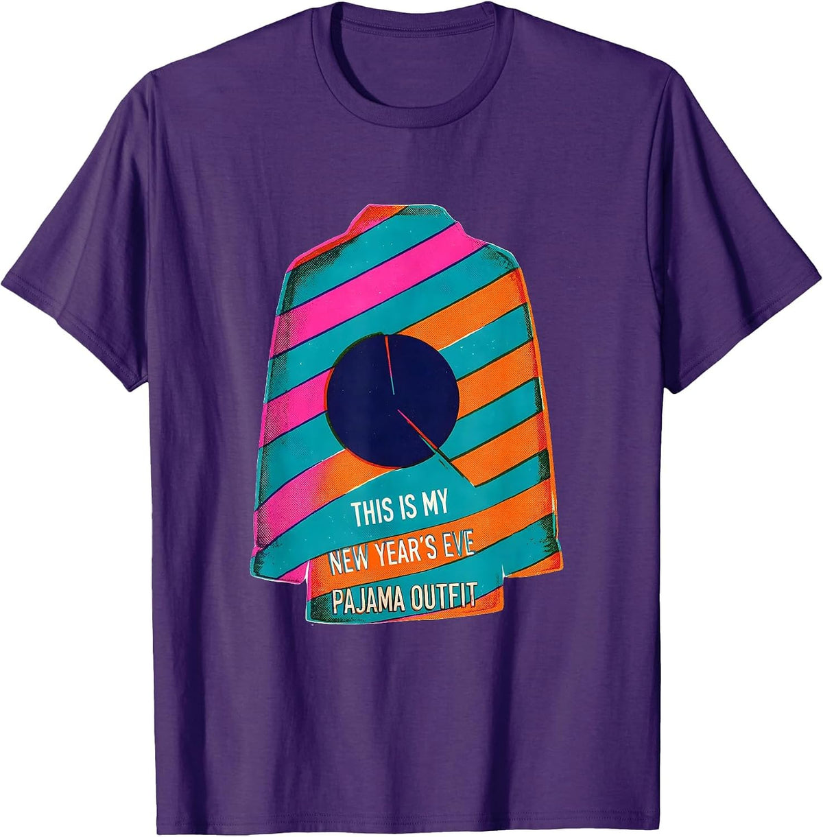 Men's This Is My New Year's Eve Pajama Outfit Family T-Shirt - Purple