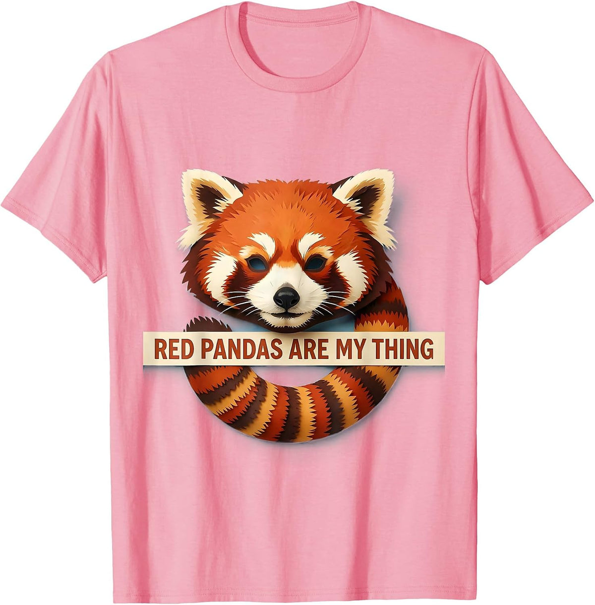 Red Pandas Are My Thing Cute Animal Lover Gift T-Shirt - Pink