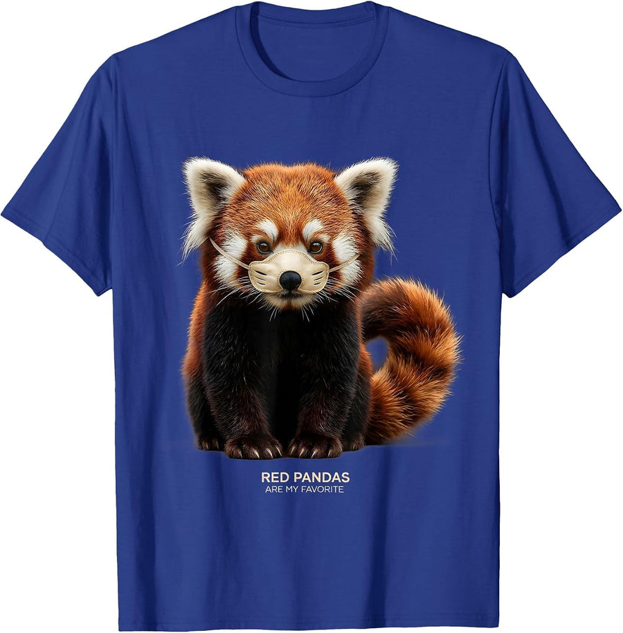 Red Pandas Are My Favorite Funny Animal Lover Gift T-Shirt - Royal Blue