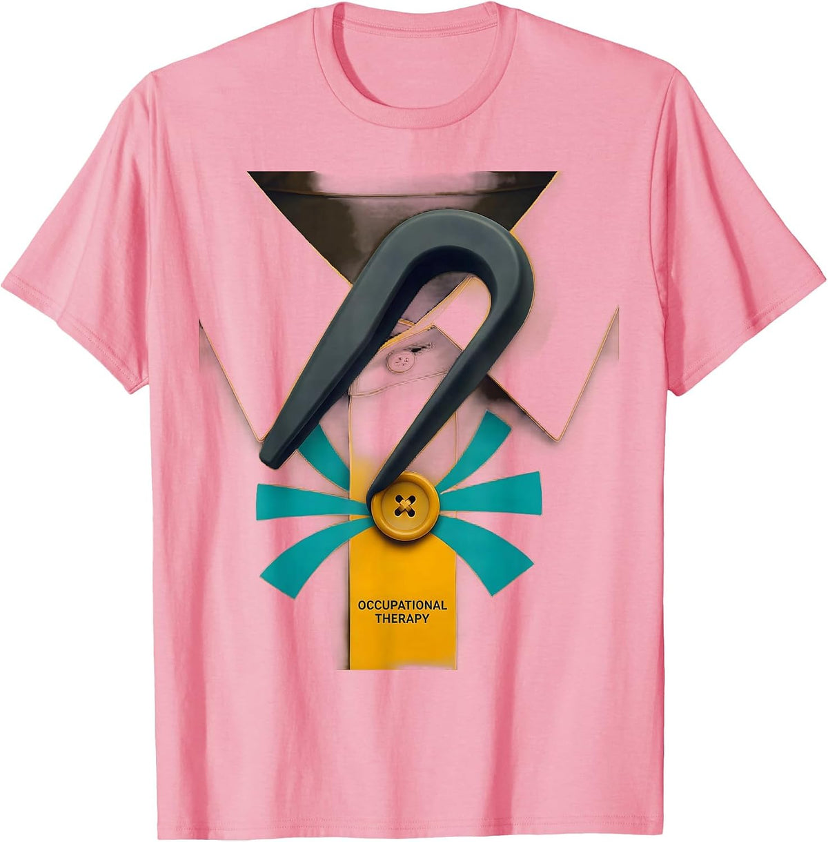 Men's Occupational Therapy Midcentury Modern OT Practitioner Retro T-Shirt - Pink