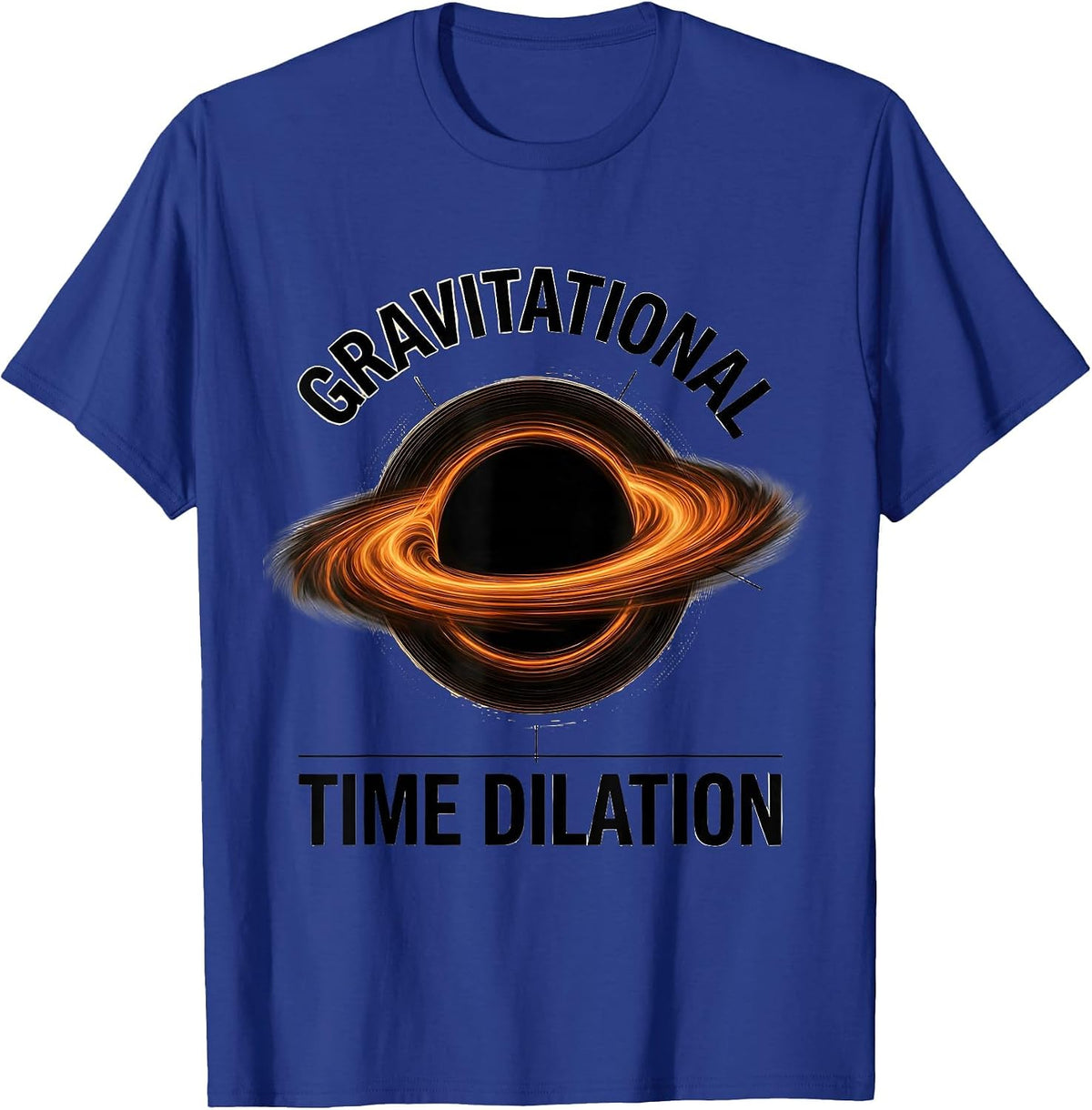 Gravitational Time Dilation Astrophysics Science Physics T-Shirt - Royal Blue