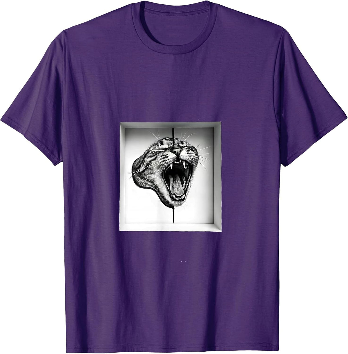Schrödinger Cat Quantum Physics Humor Science Enthusiast T-Shirt - Purple