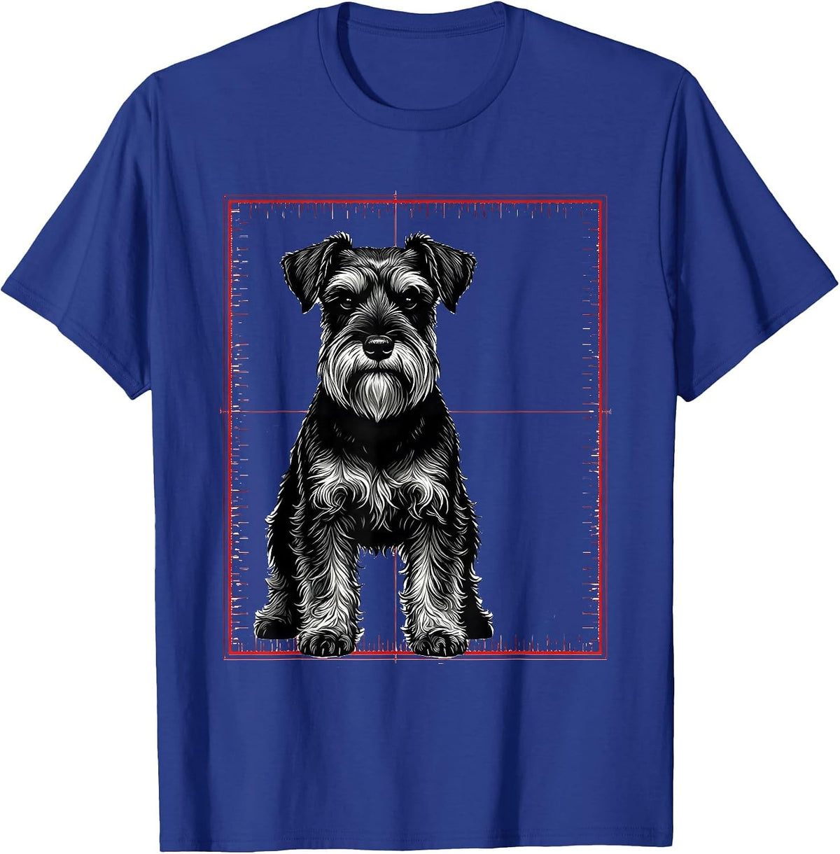 Men's Miniature Schnauzer Swiss Humor Dog Lover Gift T-Shirt - Royal Blue