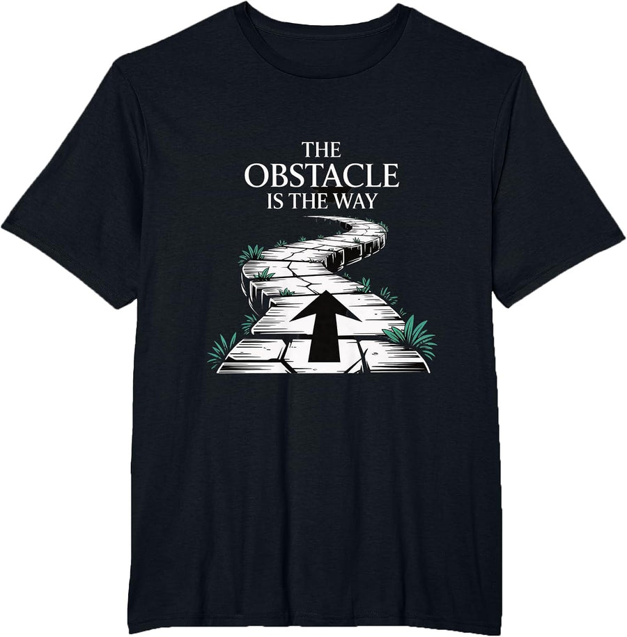 The Obstacle is Way Path T-Shirt - Black