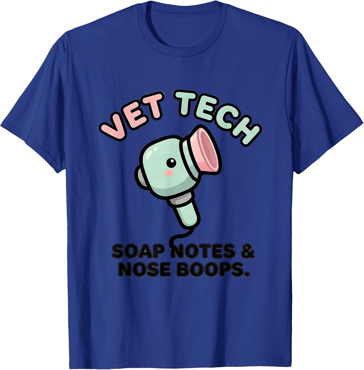 Men's Vet Tech SOAP Notes Nose Boops Cute Kawaii Veterinary T-Shirt - Royal Blue