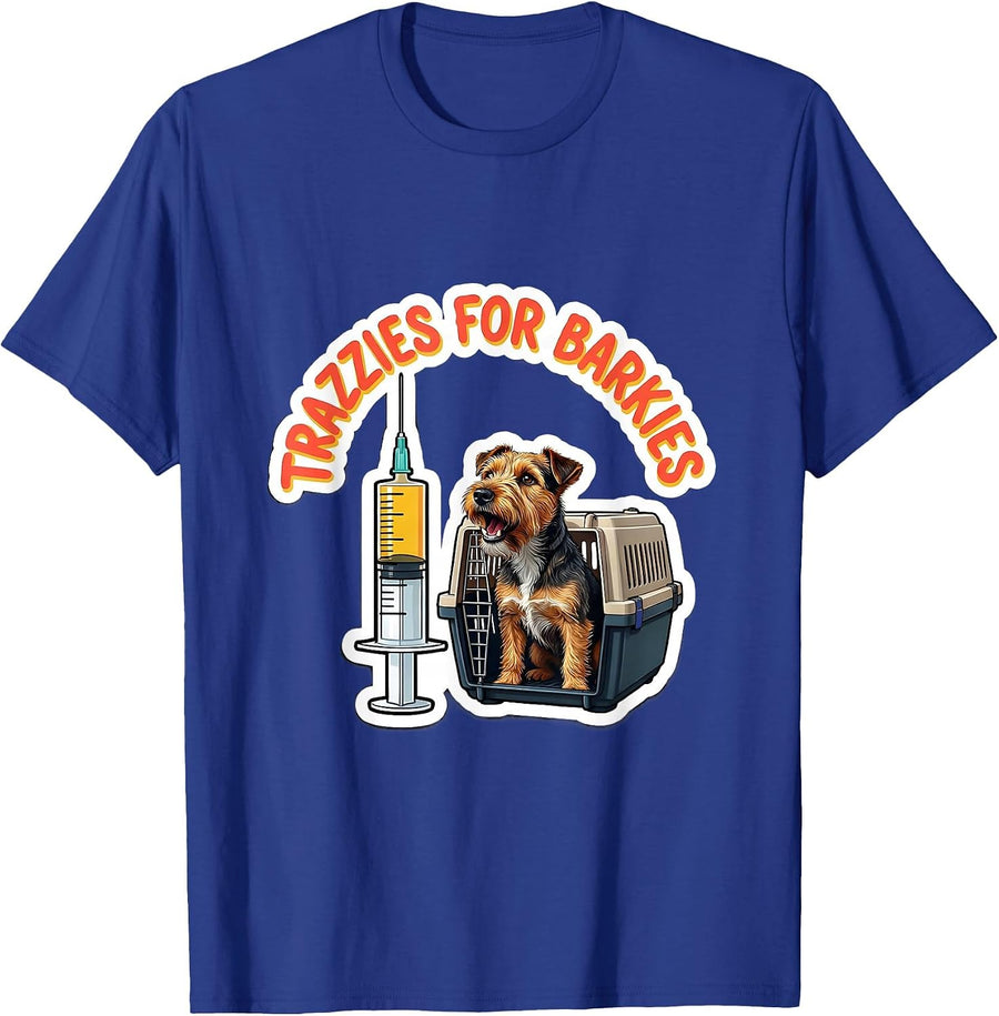Trazzies For Barkies Funny Vet Tech Veterinary Technician T-Shirt - Royal Blue