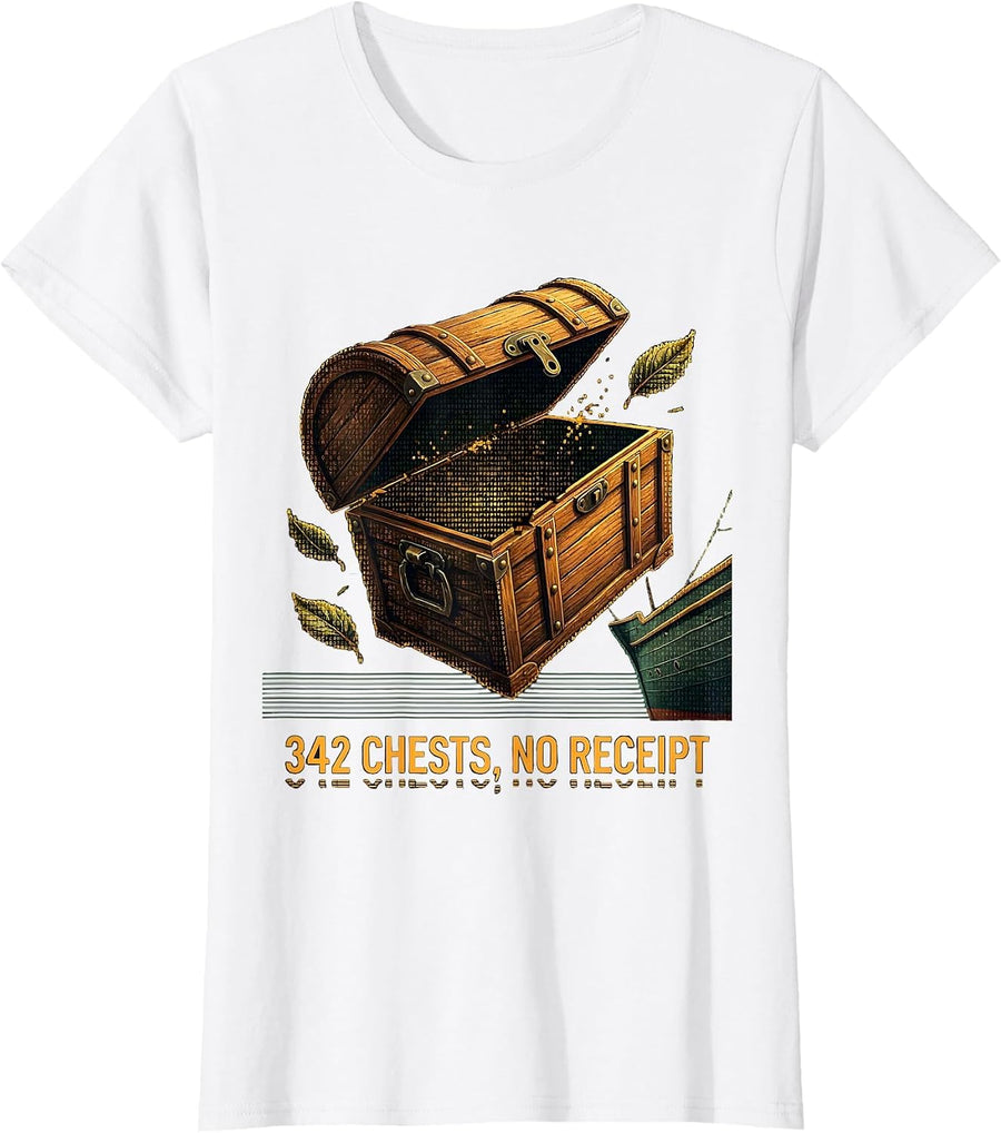 Women's 342 Chests No Receipt Ascii Terminal Art History Teacher 4th T-Shirt - White