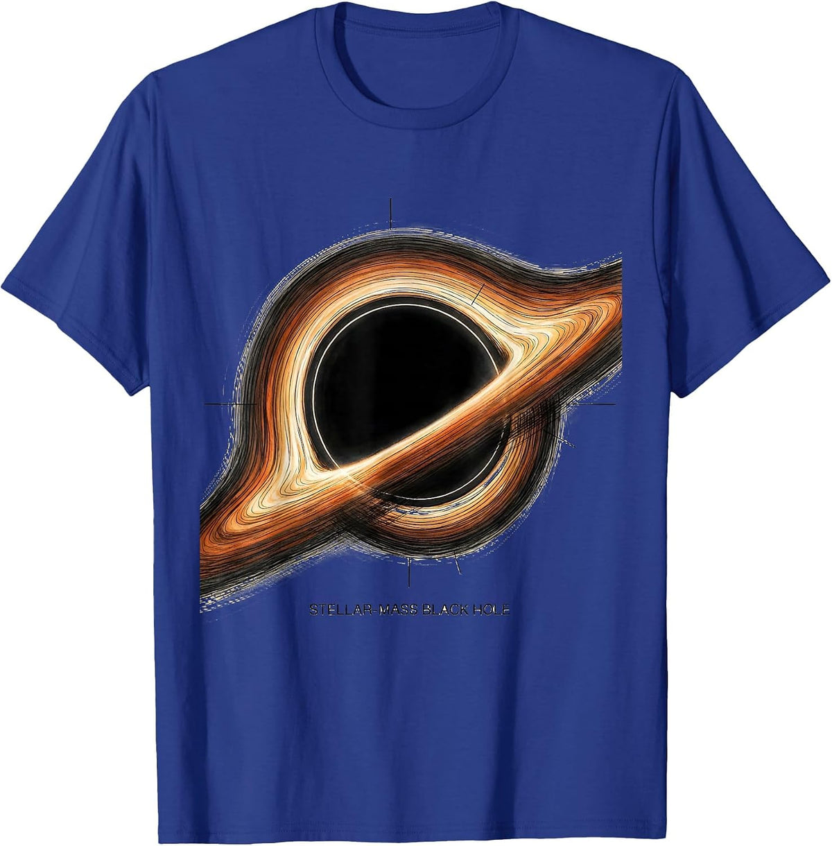 Men's Stellar-Mass Black Hole Physics Astrophysics Science Graphic T-Shirt - Royal Blue
