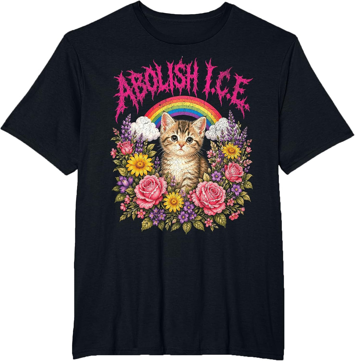 Abolish ICE Heavy Metal T-Shirt - Black