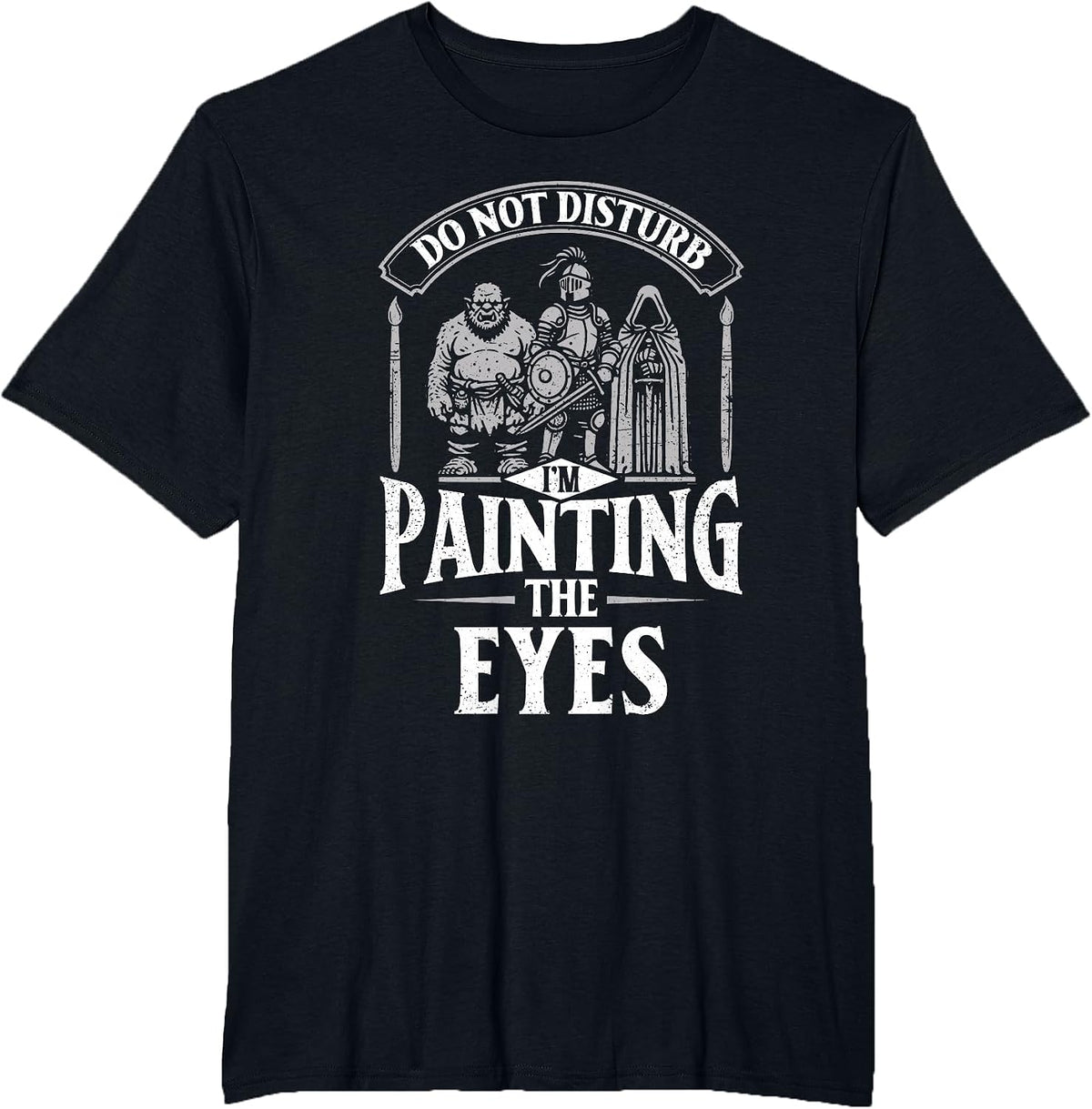 Miniature Painter Funny Painting Miniatures T-Shirt - Black