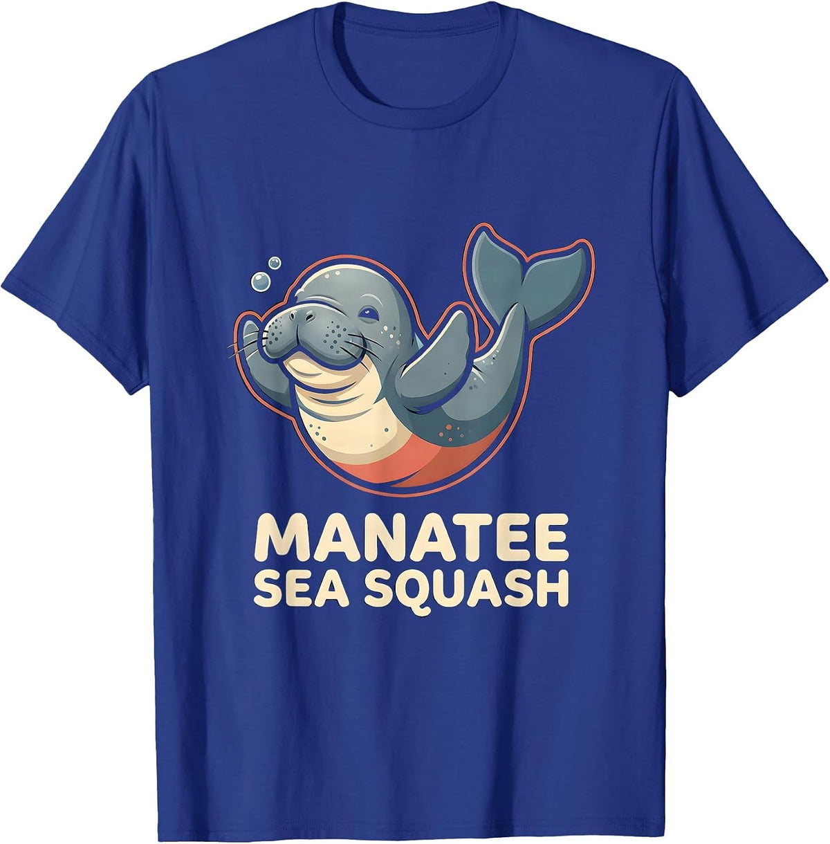 Manatee Sea Squash Funny Sea Animal Lover Humor T-Shirt - Royal Blue