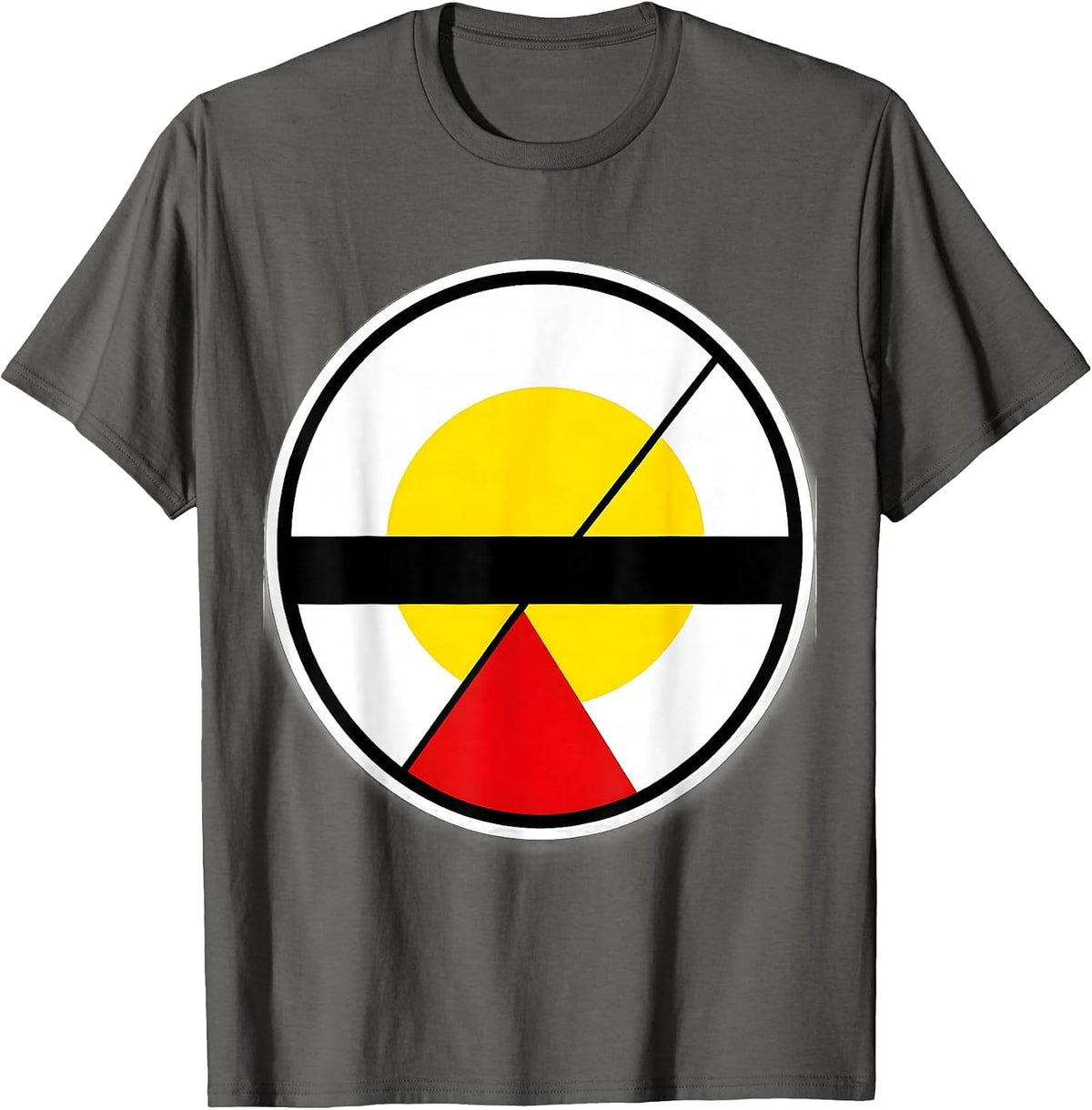 Sun As A Lone Dot In Vast Sky Graphic T-Shirt - Asphalt Grey