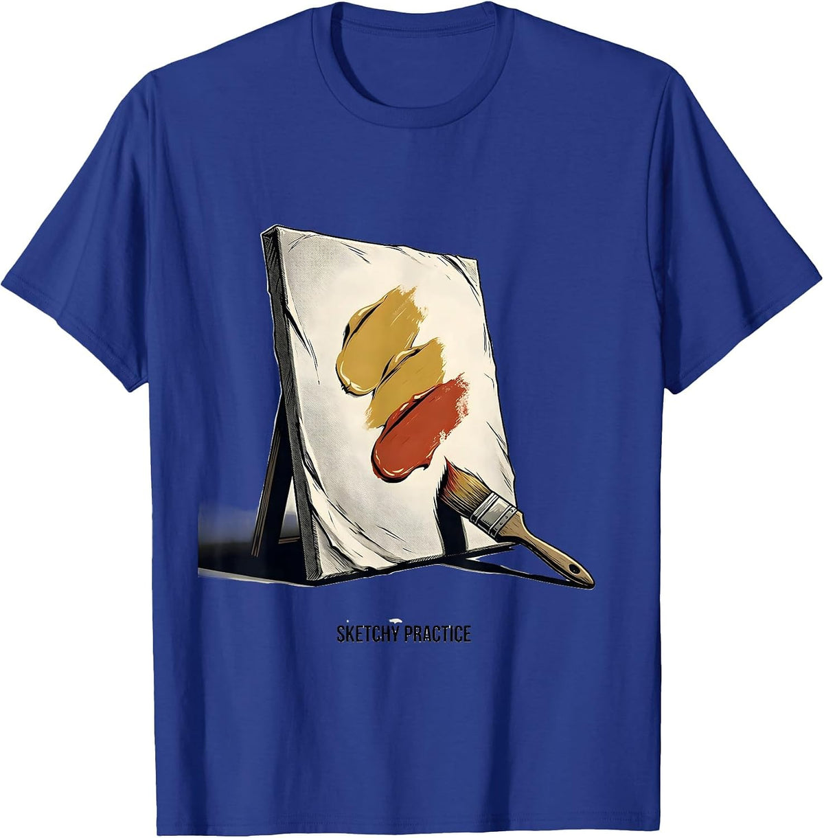 Men's Sketchy Practice Funny Artist Humor Painter Gift T-Shirt - Royal Blue