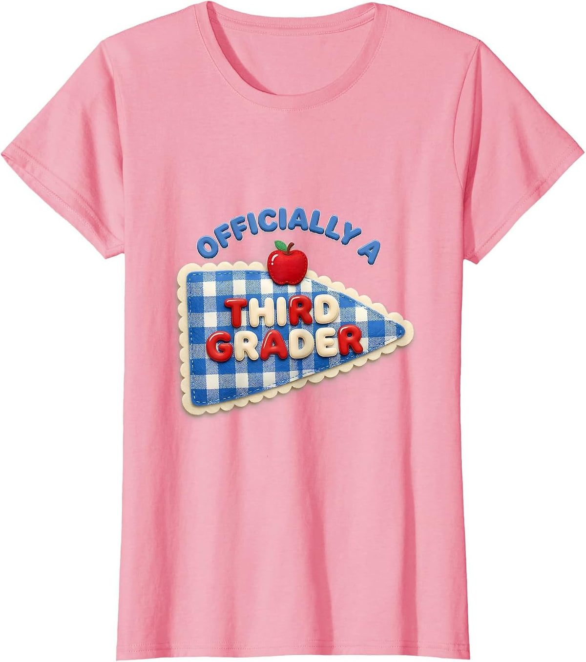 Women's Officially A Third Grader Cute Teacher Girl Back To School T-Shirt - Pink