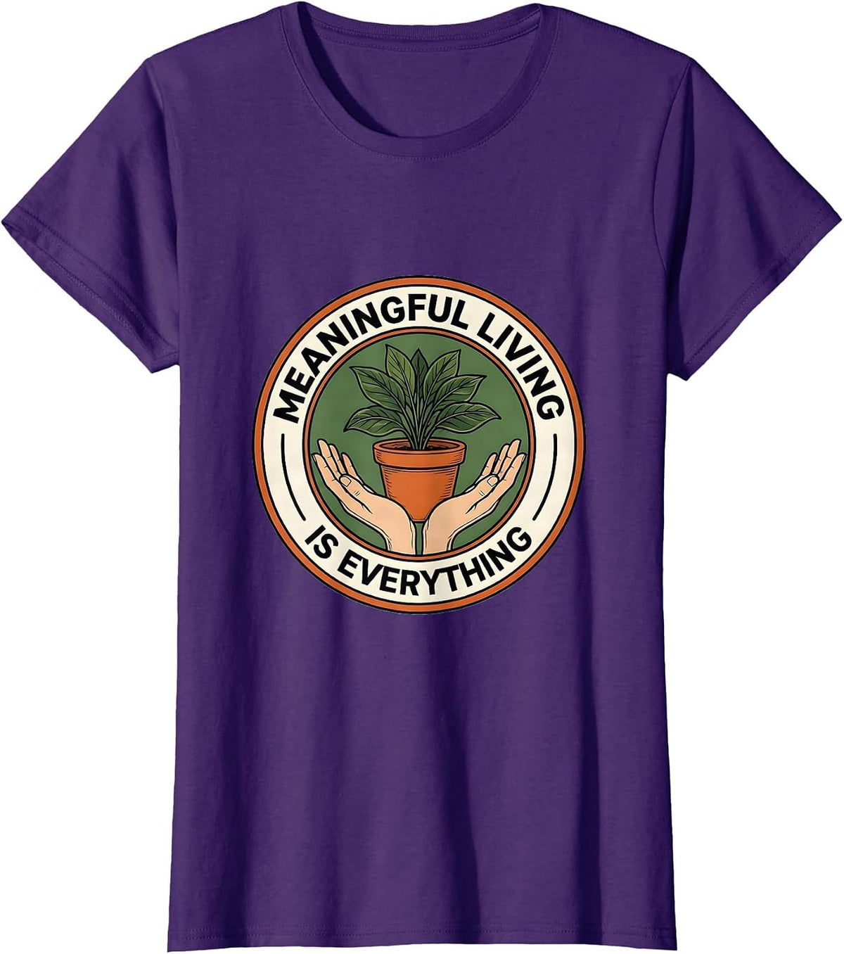Women's Meaningful Living Is Everything Occupational Therapy T-Shirt - Purple