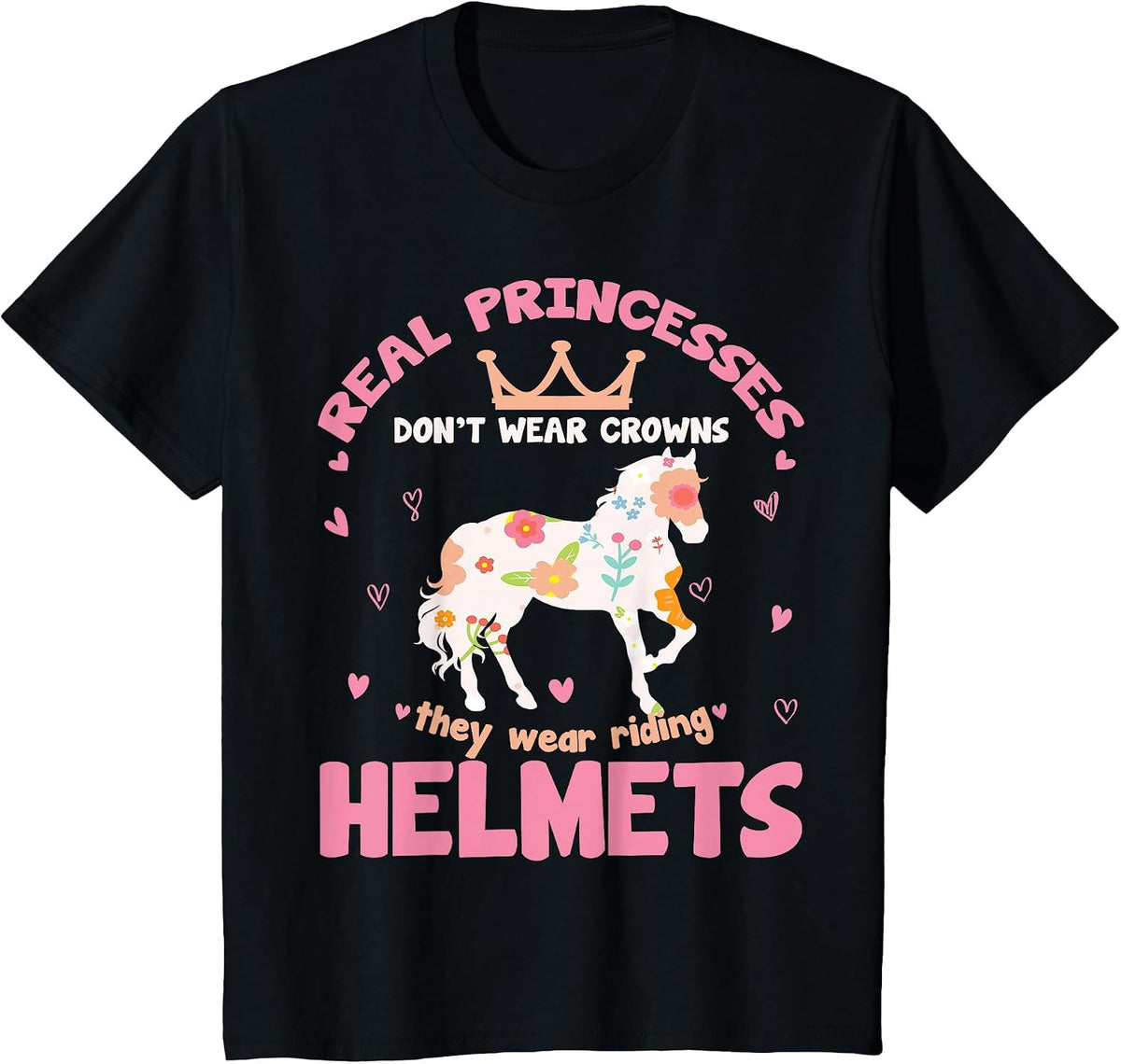Horse Lover Horse Girl T-Shirt - Black